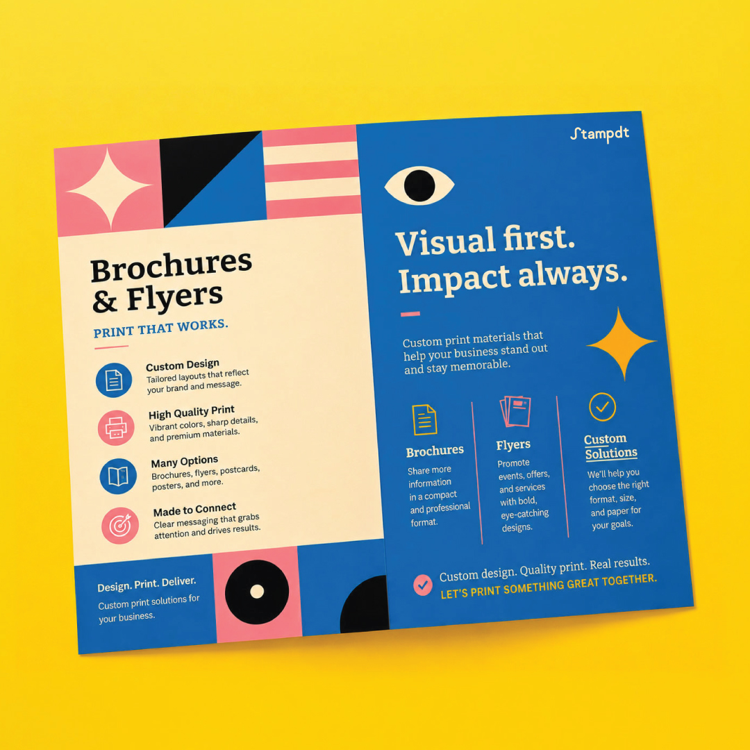 Brochures and Flyers for Print Marketing