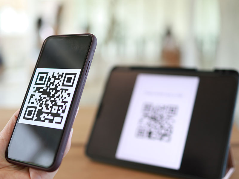 trackable links/QR codes to printed materials